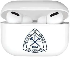 Officially Licensed Colorado School of Mines Airpods Case, Compatible with Apple AirPods 3rd Gen (TPU), Wireless Charging, Earbuds Case, Classic, White Officially Licensed Colorado School of Mines Airpods Case, Compatible with Apple AirPods 3rd Gen (TPU), Wireless Charging, Earbuds Case, Classic, White