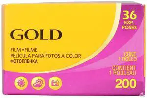 35mm Color Negative Film for 200 Cameras, Daylight Electronic Flash Exposures, Gold Print Film for Gold 200 35mm Gold Film 35mm Color Negative Film for 200 Cameras, Daylight Electronic Flash Exposures, Gold Print Film for Gold 200 35mm Gold Film