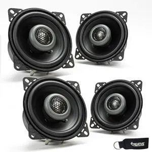 Two Pairs of Formula 4 Inch 2-Way Coaxial Car Speakers - FKB110 Two Pairs of Formula 4 Inch 2-Way Coaxial Car Speakers - FKB110