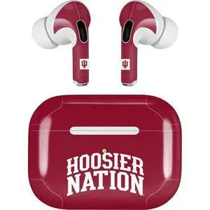 Decal Audio Skin Compatible with Apple AirPods Pro - Officially Licensed Indiana University Hoosier Nation Design Decal Audio Skin Compatible with Apple AirPods Pro - Officially Licensed Indiana University Hoosier Nation Design