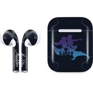 Decal Audio Skin Compatible with Apple AirPods - Officially Licensed Disney Aladdin Magic Carpet Ride Design Decal Audio Skin Compatible with Apple AirPods - Officially Licensed Disney Aladdin Magic Carpet Ride Design