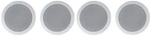HC55-16 White 5.25" Ceiling Home Audio Speakers, 16 Ohm, 4-Pack | 300W Peak / 120W RMS, 2-Way, Swivel Tweeter, Polypropylene Cone, Flush Mount Paintable Grills, Spring Loaded Terminals HC55-16 White 5.25" Ceiling Home Audio Speakers, 16 Ohm, 4-Pack | 300W Peak / 120W RMS, 2-Way, Swivel Tweeter, Polypropylene Cone, Flush Mount Paintable Grills, Spring Loaded Terminals