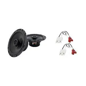 Fits 1998-2004 Chevy Tracker Front Door 6.5" Speaker Pair R65 | 300 watt peak power, direct bolt-in factory replacement upgrade, crisp highs and full bass, plug-in install, 6.5 inch size Fits 1998-2004 Chevy Tracker Front Door 6.5" Speaker Pair R65 | 300 watt peak power, direct bolt-in factory replacement upgrade, crisp highs and full bass, plug-in install, 6.5 inch size