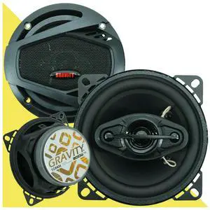 2X SGR404 4" 4-Way 200 Watts Maximum Power Handling Coaxial Car Speakers CEA Rated 4 Ohms Impedance 85dB Sensitivity Moisture Resistant Rubber Surround 2X SGR404 4" 4-Way 200 Watts Maximum Power Handling Coaxial Car Speakers CEA Rated 4 Ohms Impedance 85dB Sensitivity Moisture Resistant Rubber Surround