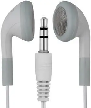 25 Pack of White/Gray Earbuds Headphones - Individually Bagged - Great for Schools/Museums/Wholesale 25 Pack of White/Gray Earbuds Headphones - Individually Bagged - Great for Schools/Museums/Wholesale