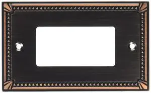 3017AZ Imperial Bead Antique 1 Rocker/GFI Wall Plate, Bronze 3017AZ Imperial Bead Antique 1 Rocker/GFI Wall Plate, Bronze