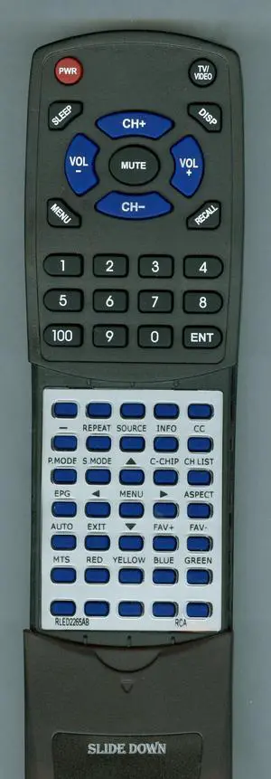 Replacement Remote for RCA RLED2265AB Replacement Remote for RCA RLED2265AB