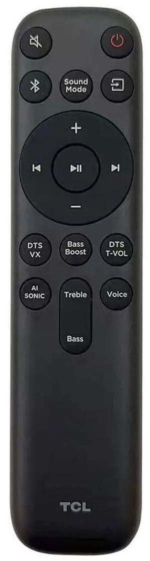 Remote Control Controller Replacement for TCL S210W S4210 S Class 2.1 Channel Sound Bar Remote Control Controller Replacement for TCL S210W S4210 S Class 2.1 Channel Sound Bar