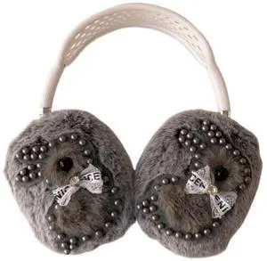 3D Pearl Bunny Design Covers for AirPods Max,Ctue Plush Fuzzy Protective Cover with Bow Detail,Premium Cushioned Accessory for Travel & Commuting (Grey,for Airpods Max) 3D Pearl Bunny Design Covers for AirPods Max,Ctue Plush Fuzzy Protective Cover with Bow Detail,Premium Cushioned Accessory for Travel & Commuting (Grey,for Airpods Max)