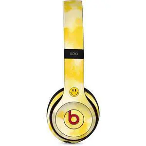 Decal Audio Skin Compatible with Beats Solo 3 Wireless - Yellow Tie Die Design Decal Audio Skin Compatible with Beats Solo 3 Wireless - Yellow Tie Die Design