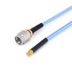 RF Cable Assembly, 2.92mm Male to GPO SMP Female RF Cable,.086" Semi-Flexible Coax, DC-40GHz, Custom Length (100 mm) RF Cable Assembly, 2.92mm Male to GPO SMP Female RF Cable,.086" Semi-Flexible Coax, DC-40GHz, Custom Length (100 mm)