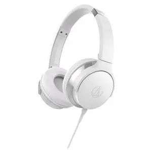ATH-AR3iSWH SonicFuel On-Ear Headphones with Mic & Control, White ATH-AR3iSWH SonicFuel On-Ear Headphones with Mic & Control, White