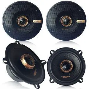 4X WZ52PTi 5-Inch Super Coaxial Speaker Pair, 4 Ohm, 760W Max, 200W RMS, 90dB Sensitivity, Ferrite Woofer & PEI Dome Tweeter for Pro Car Audio 4X WZ52PTi 5-Inch Super Coaxial Speaker Pair, 4 Ohm, 760W Max, 200W RMS, 90dB Sensitivity, Ferrite Woofer & PEI Dome Tweeter for Pro Car Audio