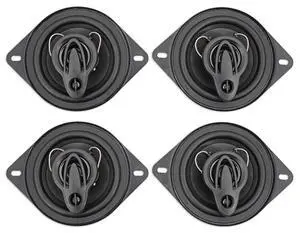 RV35.3A 3.5" 3-Way CEA-Rated Car Speakers, 4 Ohm, 4-Pack | 200W Peak / 60W RMS, Polypropylene Cone, PEI Dome Tweeter, Super Tweeter, OFC Voice Coil, 70Hz-20kHz RV35.3A 3.5" 3-Way CEA-Rated Car Speakers, 4 Ohm, 4-Pack | 200W Peak / 60W RMS, Polypropylene Cone, PEI Dome Tweeter, Super Tweeter, OFC Voice Coil, 70Hz-20kHz