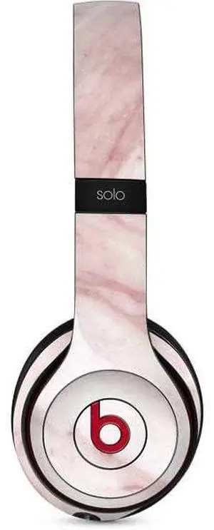 Decal Audio Skin Compatible with Beats Solo 3 Wireless - Pink Marble Design Decal Audio Skin Compatible with Beats Solo 3 Wireless - Pink Marble Design