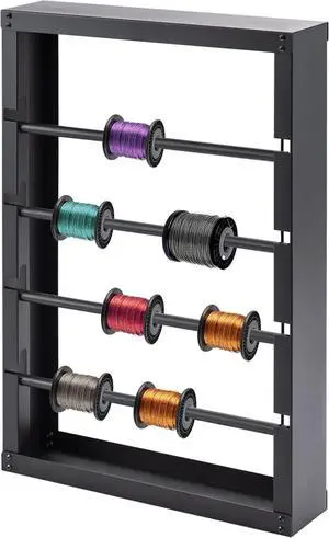 Wire Spool Rack, Wall Mount Cable Machine, 4 Adjustable Rods, Heavy Duty Wire Spool Holder for Storage,150 lbs Capacity, for Electrical, Industrial, Retail Use Wire Spool Rack, Wall Mount Cable Machine, 4 Adjustable Rods, Heavy Duty Wire Spool Holder for Storage,150 lbs Capacity, for Electrical, Industrial, Retail Use