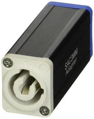 Seetronic SAC3MM AC Power Connector Coupler, Blue to Gray Seetronic SAC3MM AC Power Connector Coupler, Blue to Gray