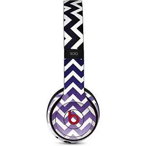 Decal Audio Skin Compatible with Beats Solo 3 Wireless - Chevron Purple Ombre Design Decal Audio Skin Compatible with Beats Solo 3 Wireless - Chevron Purple Ombre Design