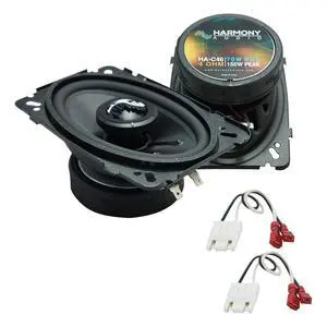 4x6 Front Dash Speakers with Harness Fits 1988-1994 Chevy CK | Direct bolt-in replacement for pickup trucks, plug-and-play factory wiring, 150W power, easy DIY upgrade kit 4x6 Front Dash Speakers with Harness Fits 1988-1994 Chevy CK | Direct bolt-in replacement for pickup trucks, plug-and-play factory wiring, 150W power, easy DIY upgrade kit