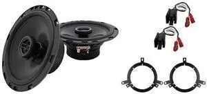 Fits Chrysler PT Cruiser 2002-2010 Front Door Speakers | Direct factory replacement pair, plug and play wiring, easy drop-in install, improved clarity and bass, for cars Fits Chrysler PT Cruiser 2002-2010 Front Door Speakers | Direct factory replacement pair, plug and play wiring, easy drop-in install, improved clarity and bass, for cars