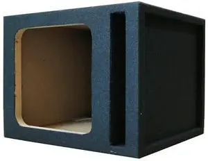Single 12" Ported Vented Square Box Subwoofer Enclosure MDF Wood - CA-12PSK - Compatible Fit with L7 L5 Kicker Subwoofer Single 12" Ported Vented Square Box Subwoofer Enclosure MDF Wood - CA-12PSK - Compatible Fit with L7 L5 Kicker Subwoofer