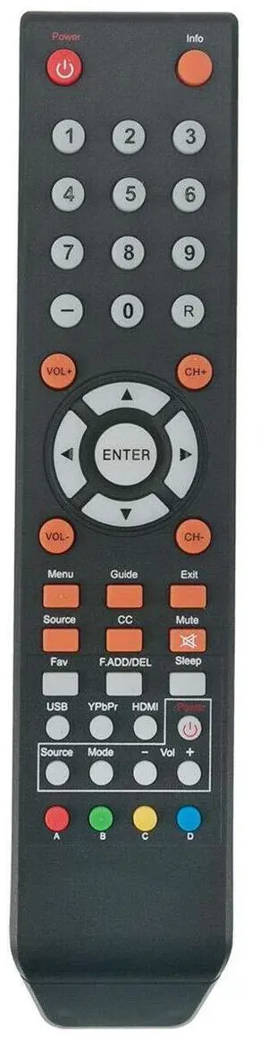 New Remote for Sceptre TV X322BV-SR U750CV-UMR E195BD-SRR E195BV-SRR X405BV-FSR New Remote for Sceptre TV X322BV-SR U750CV-UMR E195BD-SRR E195BV-SRR X405BV-FSR