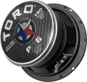 TECH PM6 6.5 8 Ohm Mid-Range Pro Audio Component Speaker | 140 W RMS, High Temp Voice Coil, Heavy Steel Basket Crisp Sound Upgrade TECH PM6 6.5 8 Ohm Mid-Range Pro Audio Component Speaker | 140 W RMS, High Temp Voice Coil, Heavy Steel Basket Crisp Sound Upgrade