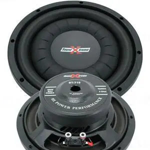 1x SoundXtreme ST-710 10 Inch Sub 600 Watts Max Power Car Audio Shallow-Mount Ultra Slim 10" Truck Competition Subwoofer Single 4 Ohms Voice Coil Speaker System 1x SoundXtreme ST-710 10 Inch Sub 600 Watts Max Power Car Audio Shallow-Mount Ultra Slim 10" Truck Competition Subwoofer Single 4 Ohms Voice Coil Speaker System