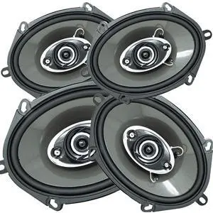 4X K7 5x7 / 6x8 in 4-Way 380 Watts Coaxial Car Speakers CEA Rated 4 Ohm for Car, RV, ATV, Motorcyle (2 Pairs) (4 Speakers) 4X K7 5x7 / 6x8 in 4-Way 380 Watts Coaxial Car Speakers CEA Rated 4 Ohm for Car, RV, ATV, Motorcyle (2 Pairs) (4 Speakers)