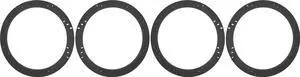 12" Subwoofer Speaker Spacers Depth Extender Extending Rings - 1" thick - ID: 11 1/8" OD: 12 7/8" - 2 Pair - SSK12XXKQ2 - Stackable - Perfect For Framing Fiberglass Enclosures 12" Subwoofer Speaker Spacers Depth Extender Extending Rings - 1" thick - ID: 11 1/8" OD: 12 7/8" - 2 Pair - SSK12XXKQ2 - Stackable - Perfect For Framing Fiberglass Enclosures