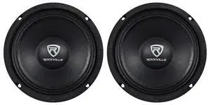 RM68PRO 6.5" 8 Ohm SPL Mid-Bass Midrange Car Speaker, 2-Pack | 200W Peak / 100W RMS, Kevlar Cone, 90oz Magnet, 1.5" CCAR Voice Coil, Open Basket, CEA Rated, 85Hz-7KHz, 3.07" Mounting Depth RM68PRO 6.5" 8 Ohm SPL Mid-Bass Midrange Car Speaker, 2-Pack | 200W Peak / 100W RMS, Kevlar Cone, 90oz Magnet, 1.5" CCAR Voice Coil, Open Basket, CEA Rated, 85Hz-7KHz, 3.07" Mounting Depth