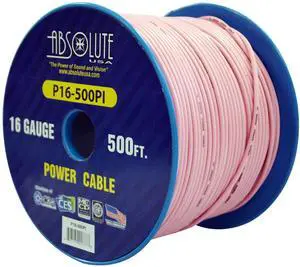 P16-500PI 16 Gauge 500-Feet Spool Primary Power Wire Cable (Pink) P16-500PI 16 Gauge 500-Feet Spool Primary Power Wire Cable (Pink)