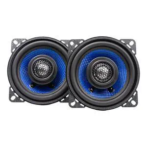Colossus Classic HCC4CX 4-Inch Coaxial Car Speakers with Aluminum Dome Tweeters, 40W RMS Power Handling & Butyl Rubber Surrounds - Black/Blue Colossus Classic HCC4CX 4-Inch Coaxial Car Speakers with Aluminum Dome Tweeters, 40W RMS Power Handling & Butyl Rubber Surrounds - Black/Blue
