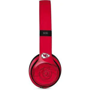 Decal Audio Skin Compatible with Beats Solo 3 Wireless - Officially Licensed NFL Kansas City Chiefs Double Vision Design Decal Audio Skin Compatible with Beats Solo 3 Wireless - Officially Licensed NFL Kansas City Chiefs Double Vision Design