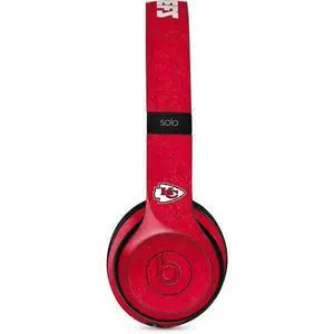 Decal Audio Skin Compatible with Beats Solo 3 Wireless - Officially Licensed NFL Kansas City Chiefs Distressed Design Decal Audio Skin Compatible with Beats Solo 3 Wireless - Officially Licensed NFL Kansas City Chiefs Distressed Design