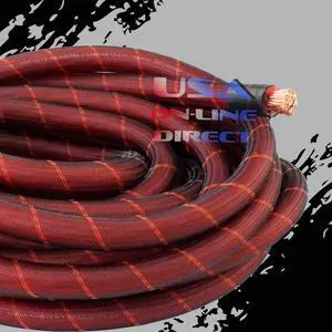 4 Gauge 20 Feet Red Snakeskin OFC Power Wire 100% Copper Marine Cable Hi-Voltage 4 Gauge 20 Feet Red Snakeskin OFC Power Wire 100% Copper Marine Cable Hi-Voltage