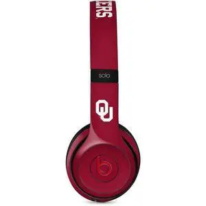 Decal Audio Skin Compatible with Beats Solo 3 Wireless - Officially Licensed University of Oklahoma Sooners Red Design Decal Audio Skin Compatible with Beats Solo 3 Wireless - Officially Licensed University of Oklahoma Sooners Red Design