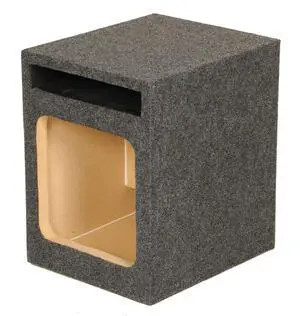 QPower HD110 10" Single Heavy-Duty Vented Square Subwoofer Enclosure | Chair with Footrest, Outdoor Furniture for Patio, Balcony, Backyard, or Porch, Blue Stripe QPower HD110 10" Single Heavy-Duty Vented Square Subwoofer Enclosure | Chair with Footrest, Outdoor Furniture for Patio, Balcony, Backyard, or Porch, Blue Stripe