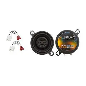 Fits 1973-1987 Chevy Blazer 3.5" Dash Speakers with Harness | Direct factory replacement upgrade kit, plug-and-play wiring, crisp sound for classic GM trucks, 90W power, 3.5 inch size Fits 1973-1987 Chevy Blazer 3.5" Dash Speakers with Harness | Direct factory replacement upgrade kit, plug-and-play wiring, crisp sound for classic GM trucks, 90W power, 3.5 inch size