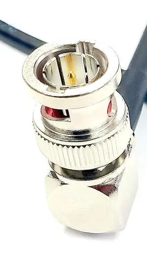 2 Foot - 12G Rated Mini RG59 Belden 4855R 23AWG 4K UHD SDI Right Angle BNC Cable 2 Foot - 12G Rated Mini RG59 Belden 4855R 23AWG 4K UHD SDI Right Angle BNC Cable