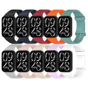 Straps for Xiaomi Mi Smart Band 8Pro 9Pro 10Pro and Redmi Watch 4 5 6, Silicone Watch Bands for Men Women Straps for Xiaomi Mi Smart Band 8Pro 9Pro 10Pro and Redmi Watch 4 5 6, Silicone Watch Bands for Men Women