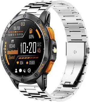 Compatible with Tiwain Military Smart Watches Bands, 22mm Quick Release Stainless Steel Metal Replacement StrapsCompatible with Tiwain ZK65, ZK67, KJ65, KJ67 1.43" Military Smart Watch Compatible with Tiwain Military Smart Watches Bands, 22mm Quick Release Stainless Steel Metal Replacement StrapsCompatible with Tiwain ZK65, ZK67, KJ65, KJ67 1.43" Military Smart Watch