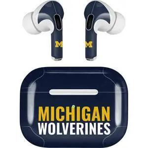Decal Audio Skin Compatible with Apple AirPods Pro - Officially Licensed University of Michigan Wolverines M Design Decal Audio Skin Compatible with Apple AirPods Pro - Officially Licensed University of Michigan Wolverines M Design