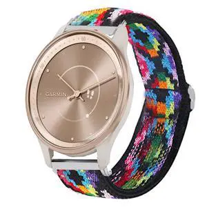 Compatible for Garmin vivomove Trend Band, Stretch Elastics Nylon Adjustable Replacement Strap Accessories Compatible for Garmin vivomove Trend 40 mm Smartwatch Compatible for Garmin vivomove Trend Band, Stretch Elastics Nylon Adjustable Replacement Strap Accessories Compatible for Garmin vivomove Trend 40 mm Smartwatch