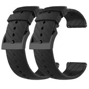 2-pack Replacement Strap Bands for iTech Fusion 3/for Suunto 7/9/9 Baro/Spartan Sport/D5,Silicone Watch Bands Sport Strap Wristband Bracelet 2-pack Replacement Strap Bands for iTech Fusion 3/for Suunto 7/9/9 Baro/Spartan Sport/D5,Silicone Watch Bands Sport Strap Wristband Bracelet