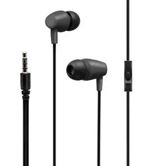 WI550 Clave Wired Earbuds with Mic - Black WI550 Clave Wired Earbuds with Mic - Black