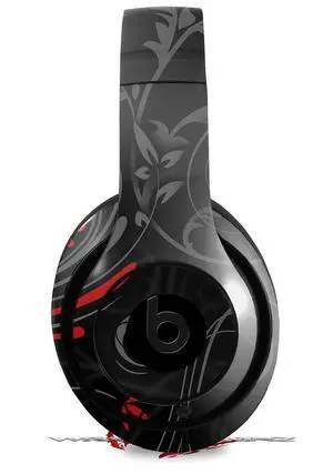 Skin Decal Wrap Compatible with Beats Studio 2 and 3 Wired and Wirelesss Twisted Garden Gray and Red Skin Only Headphones NOT Included Skin Decal Wrap Compatible with Beats Studio 2 and 3 Wired and Wirelesss Twisted Garden Gray and Red Skin Only Headphones NOT Included