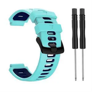 Watch Band Silicone Replacement Watchstrap for Garmin Forerunner 235 220 230 620 630 735XT Bracelet Outdoor Sport Wristband (Color: Teal Blue) Watch Band Silicone Replacement Watchstrap for Garmin Forerunner 235 220 230 620 630 735XT Bracelet Outdoor Sport Wristband (Color: Teal Blue)