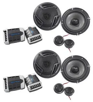 RV65.2C 6.5" CEA-Rated Component Car Speakers, 4 Ohm, 2-Pack | 750W Peak / 140W RMS, Polypropylene Cone, PEI Dome Tweeters, 2-Way Crossovers, OFC Voice Coils, Grilles, 34Hz-22kHz RV65.2C 6.5" CEA-Rated Component Car Speakers, 4 Ohm, 2-Pack | 750W Peak / 140W RMS, Polypropylene Cone, PEI Dome Tweeters, 2-Way Crossovers, OFC Voice Coils, Grilles, 34Hz-22kHz