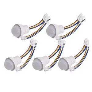 5/10pcs Pir Infrared Motion Automatic Light Sensor IR Detector Switch 12V 24V DC 110V 220V AC Human Body Induction Night Lamp(5pcs 100-240VAC) 5/10pcs Pir Infrared Motion Automatic Light Sensor IR Detector Switch 12V 24V DC 110V 220V AC Human Body Induction Night Lamp(5pcs 100-240VAC)